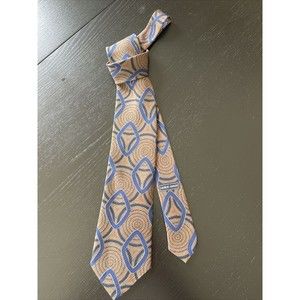 GIORGIO ARMANI MEN'S TIE BROWN/GEOMETRIC WIDTH: 3.25" LENGTH: 57"